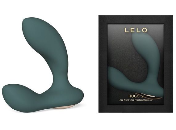 Смарт-масажер простати LELO Hugo 2 Green, 2 мотори, підвищена потужність | Зображення 1