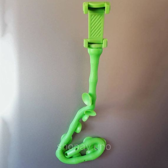 Гнучкий тримач для телефону з універсальними присосками Cute Worm Lazy Holder. Колір: зелений IT-95 | Зображення 6