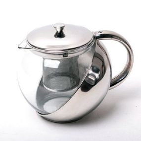 Чайник-заварник, Стильний скляний заварний чайник, Заварник прозорий, Стильний чайник для заварювання YL-62