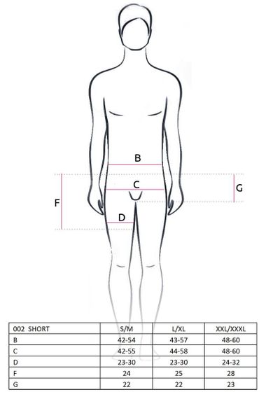 Чоловічі шорти з блискучим гульфіком Passion 002 SHORT, Чорний, 2XL, 3XL, Великі розміри | Зображення 1