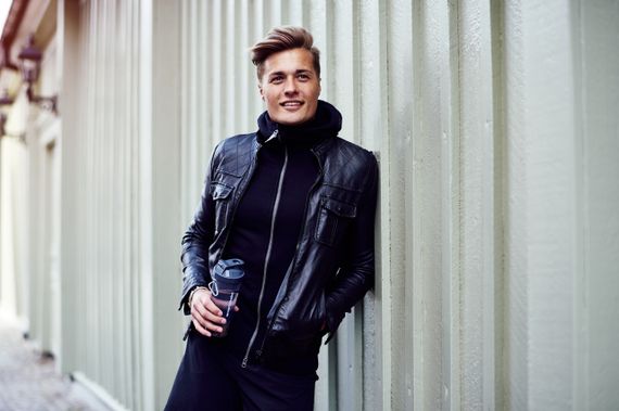 Шейкер спортивний SmartShake Slim 500ml Black (Original) | Зображення 6