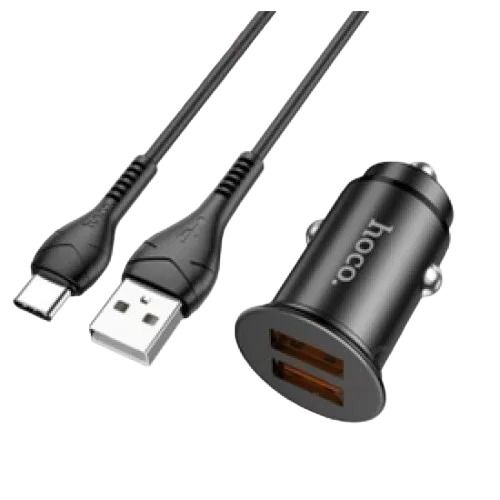 Автомобільний зарядний пристрій з підтримкою швидкої зарядки QC3.0 Hoco NZ1 36W Type-C (37370-01_235) | Зображення 2