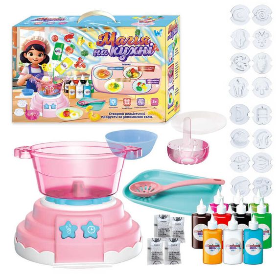 Магия на кухне 47178 WToys, мультиварка, звук кипения, подсветка, формы, 10 гелей, аксессуары, в коробке (6945717412811) | Зображення 1