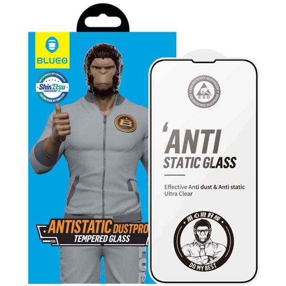 Захисне 2.5D скло Blueo Full Cover HD для Apple iPhone 15 Pro (6.1")