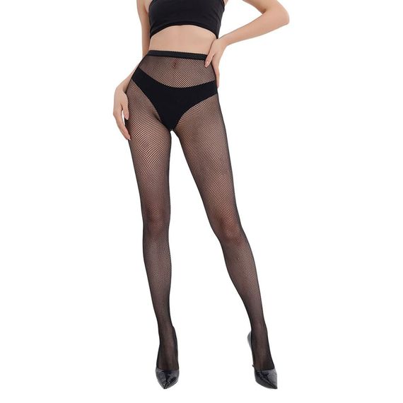 Колготки в дрібну сітку Babydoll 42 Чорний 8006 | Зображення 1