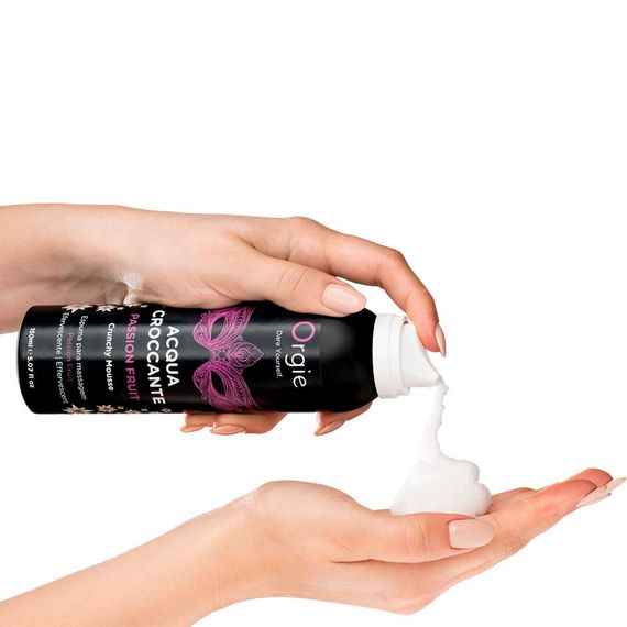 Масажна пінка Orgie – Acqua Croccante Passion Fruit (150 мл), ефект бульбашок, що лопаються | Зображення 1