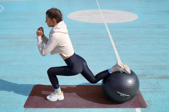Мяч для фитнеса (фитбол) Павер систем PS-4012 Ø65 cm PRO Gymball Black | Зображення 5