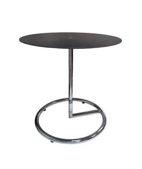 Столик стеклянный круглый Onder Mebli 66104C04 с хромированной основой | Зображення 3