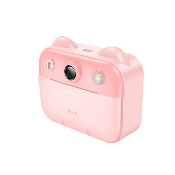 Дитячий фотоапарат HOCO DV204 з функцією миттєвого друку, підтримка microSD card, Pink, Box | Зображення 4