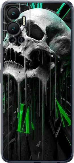Чехол на Infinix Hot 12 Череп-часы "4100u-2864-17620"