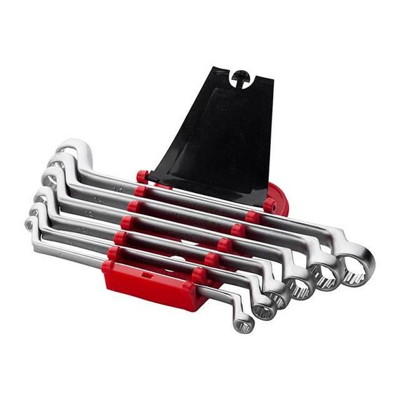 Набір ключів накидних, 6 од., 6-17 мм, Cr-V INTERTOOL HT-1101 | Зображення 1