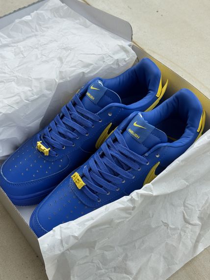 Кросівки Air Force 1 Low x AMBUSH Blue Yellow / аir форсе весна / літо / осінь 0249 37 23.5 см | Зображення 2