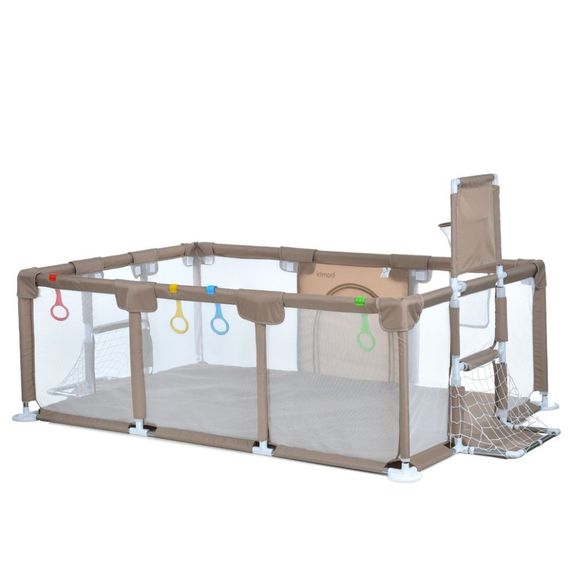 Дитяче ліжко-манеж MR 1338-BG, з баскетбольним кільцем | Зображення 1