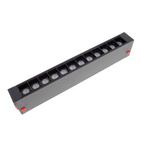 Магнитный трековый светильник KW-260/9W WW+NW+CW BK