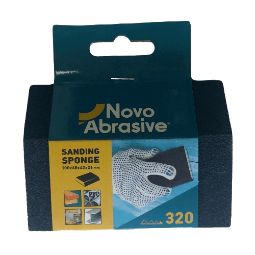 Губка шліфувальна комбінована 100*68*42*26мм P320 NovoAbrasive | Зображення 1