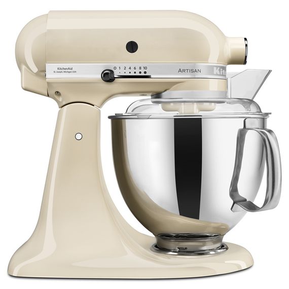 Міксер планетарний настільний KitchenAid Artisan 5KSM185PSEAC чаша 4.8 л, з двома чашами, кремовий