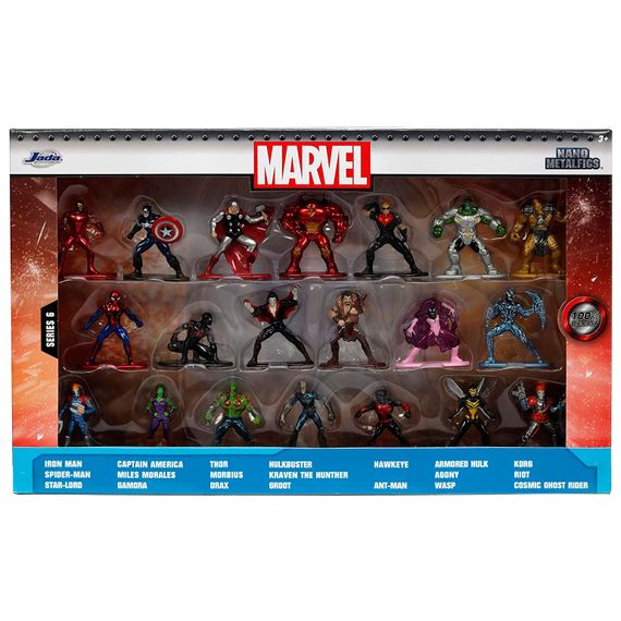 Набор мини фигурок Marvel-6 коллекционных металлических 20 шт | Зображення 2