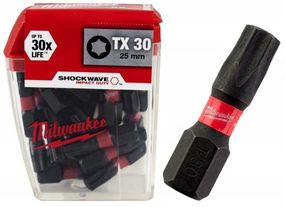 Біти для Шуруповерта Milwaukee shockwave tx30 x 25 мм 4932430886