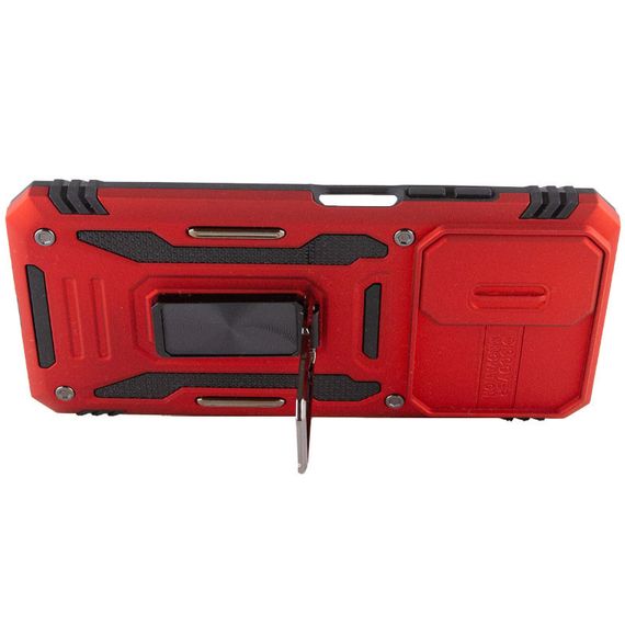 Ударостійкий чохол Camshield Army Ring для Xiaomi Redmi Note 11 Pro 4G/5G/11E Pro/12 Pro 4G Силікон, Червоний / Red | Зображення 4