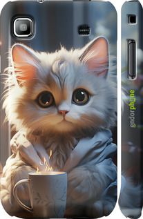 Чохол на Samsung Galaxy S i9000 Білий кіт "5646m-77-2448"