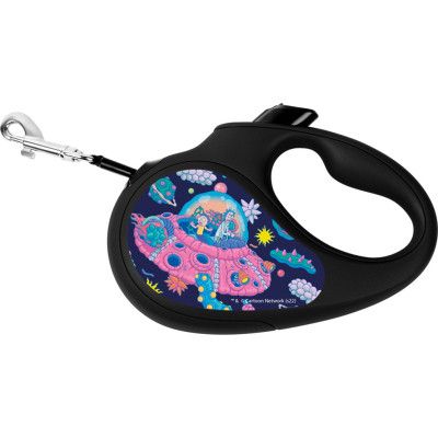 Поводок для собак WAUDOG R-leash "Рик и Морти 1" L до 50 кг 5 м черный (8126-0280-01) | Зображення 1