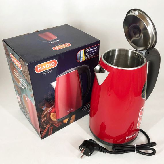 Тихий электрический чайник MG-977, Электрочайник отличный, Изысканный электрочайник, Чайник дисковый FH-66 | Зображення 6