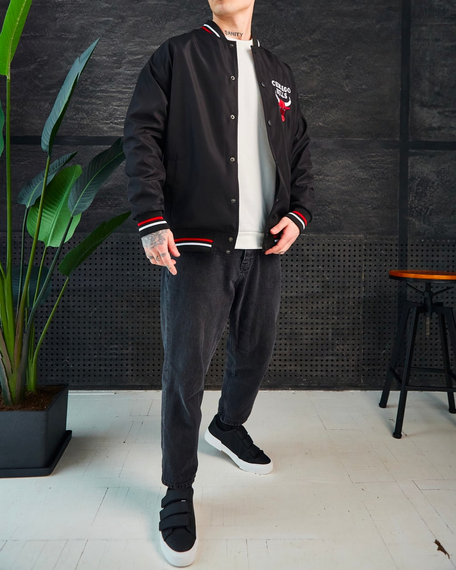 Бомбер Чикаго чорний S XL | Зображення 2