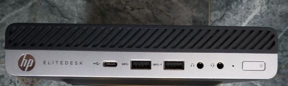 Неттоп HP EliteDesk 800 G4 Desktop Mini USFF / Intel Core i5-8500 (6 ядер по 3-4.1 GHz) / 8 GB DDR4 / 128 GB SSD /UHD Graphics 630 / DisplayPort  б/у | Зображення 1
