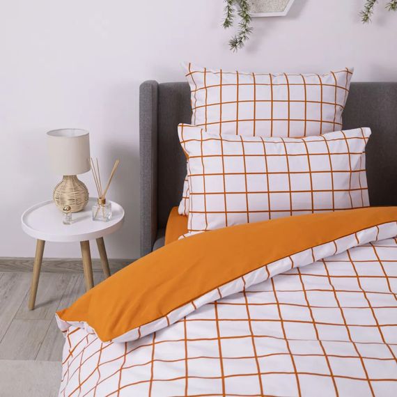 Постільна білизна євро ТЕП Happy Sleep Terracotta Check 2-03796-25232 215х220 см | Зображення 4