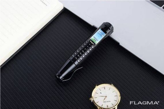 Ручка мобильный телефон портативный с камерой 0.08 MP и Bluetooth AK 007 (Чёрный)