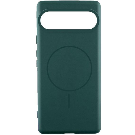 Чехол Silicone Cover Lakshmi (AA) with MagFit для Google Pixel 9 / 9 Pro Зеленый / Dark green