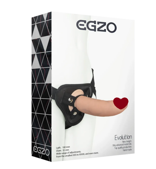 Страпон жіночий EGZO Evolution STR001 (18 см х 3,5 см) Sex Aura