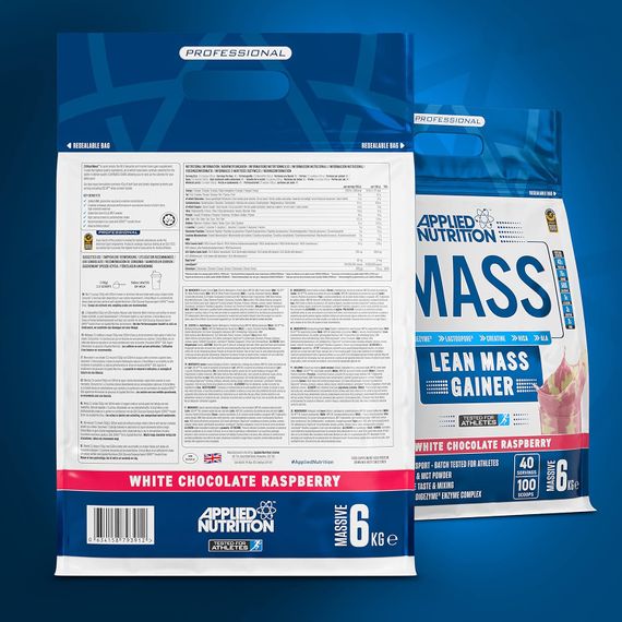 Гейнер Applied Nutrition CRITICAL MASS 6KG (WHITE CHOCOLATE &amp; RASPBERRY) | Зображення 1
