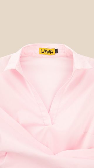 Блуза однотонна жіноча LAWA WTC02465 M Світло-рожевий shop (2000999540622) | Зображення 1