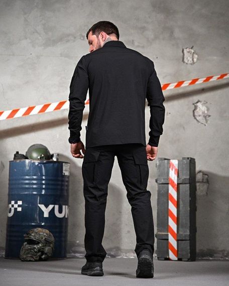 Літній міський тактичний костюм URBAN чорний поліція ПП7691 | Зображення 2