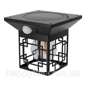 Уличный подвесной фонарь на солнечной батарее с датчиком движения и Filament LED HP-L-15