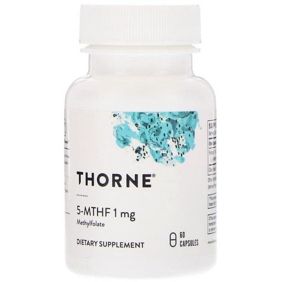Фолиевая кислота Thorne Research 5-MTHF 1 mg 60 Caps