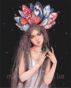 Картина по номерам "Краски бабочек" ©lesya_nedzelska_art Идейка KHO4996 40х50 см