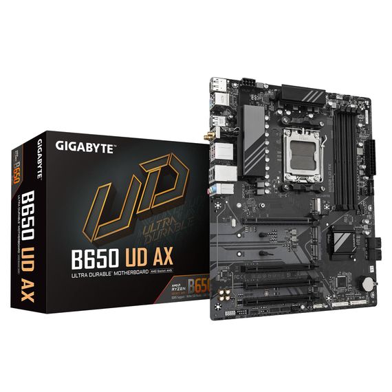 Материнская плата GIGABYTE B650 UD AX sAM5 B650 4xDDR5 M.2 HDMI DP ATX B650_UD_AX | Зображення 3