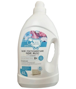Рідке мило для прання дитячої білизни 4000 мл "for Baby'things" біле господарське Біла Овечка