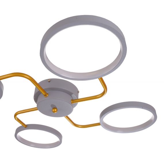 Люстра потолочная в холл LED 30W WW+NW+CW GY (BR-01 640C/4) | Зображення 2
