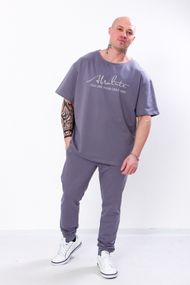 Комплект чоловічий (футболка+брюки) Носи своє 50 Сірий (p-6604-108958)