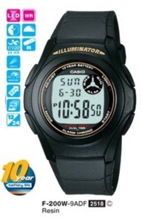 Годинник Casio F-200W-9AEF