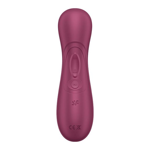 Вакуумний кліторальний стимулятор Satisfyer Pro 2 Generation 3 with Liquid Air (Bluetooth) бордовий – новий рівень задоволення | Зображення 6