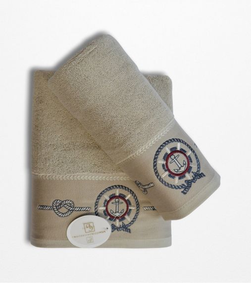 Подарочный набор полотенец Pupilla Pedro v2 Bej