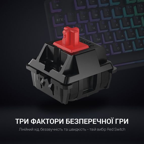 Клавіатура GamePro MK85R Red Switch RGB USB Black (MK85R) | Зображення 3