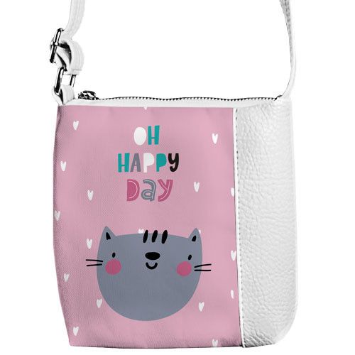 Сумка детская Little princess Oh happy day котик (PSD_20M006_WH)