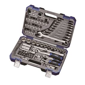 Набор инструментов профессиональный 1/4" и 1/2" 82 ед. Haisser BLACK 70253