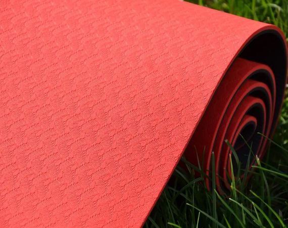 Килимок для йоги та фітнесу Power System PS-4060 TPE Yoga Mat Premium Red (183х61х0.6) (4060RD-0) | Зображення 3