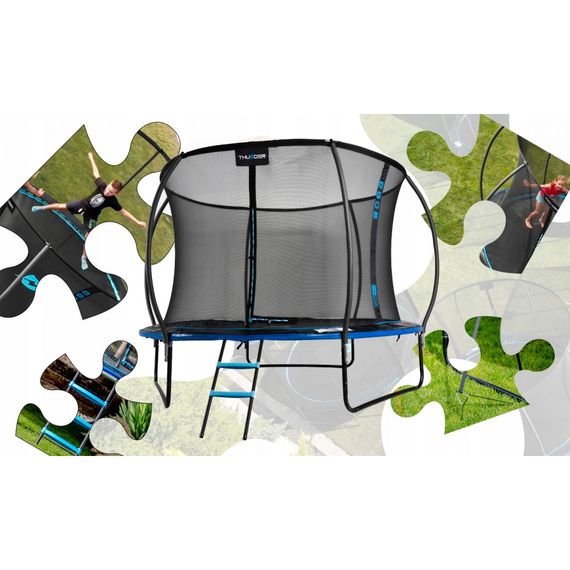 Батут із внутрішньою сіткою THUNDER Inside Ultra 10FT 312 см Black/Blue | Зображення 4